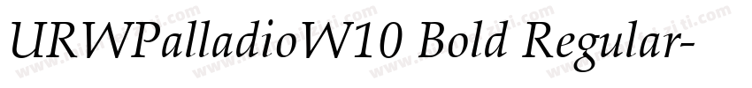 URWPalladioW10 Bold Regular字体转换